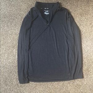Men's Black Quarter-Zip Tek Gear Shirt